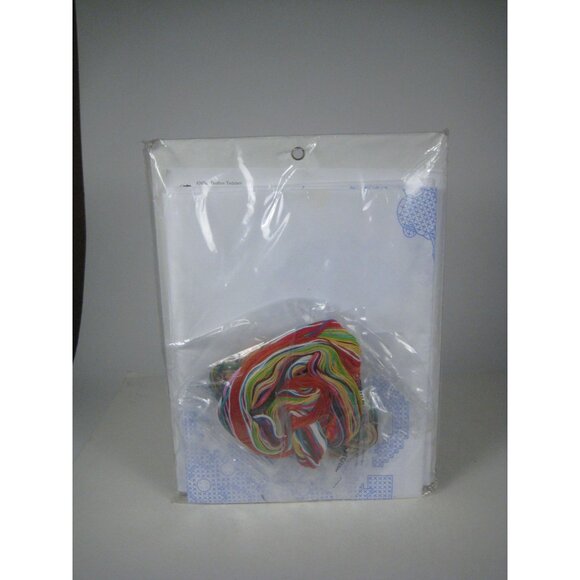 Bucilla Christmas Tree Skirt Kit Stamped Cross Stitch Festive Teddies Bears READ - Picture 6 of 9